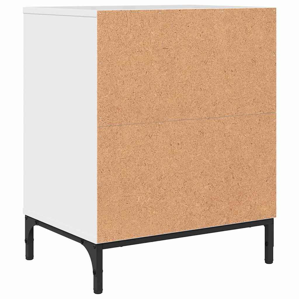 Bedside Cabinet 2 pcs High gloss white 49 x 36 x 61 cm