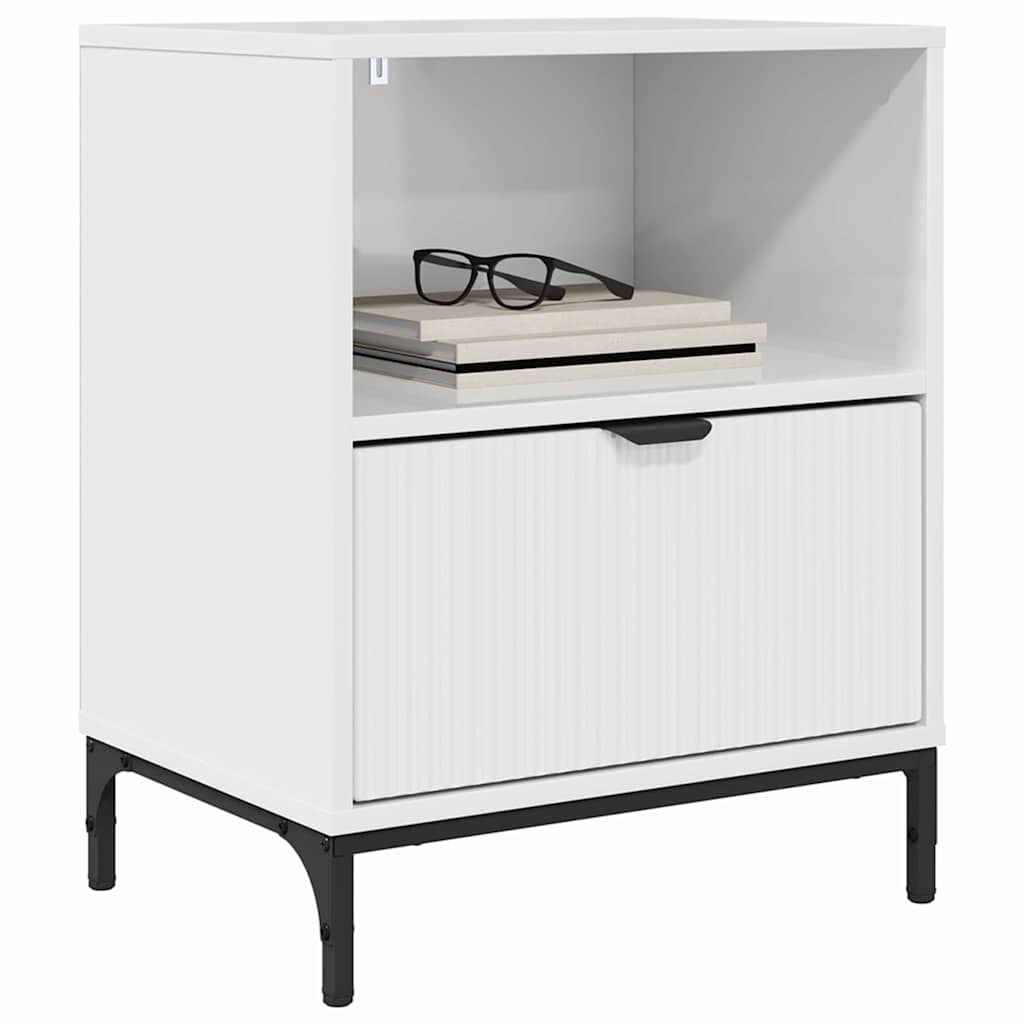 Bedside Cabinet 2 pcs High gloss white 49 x 36 x 61 cm