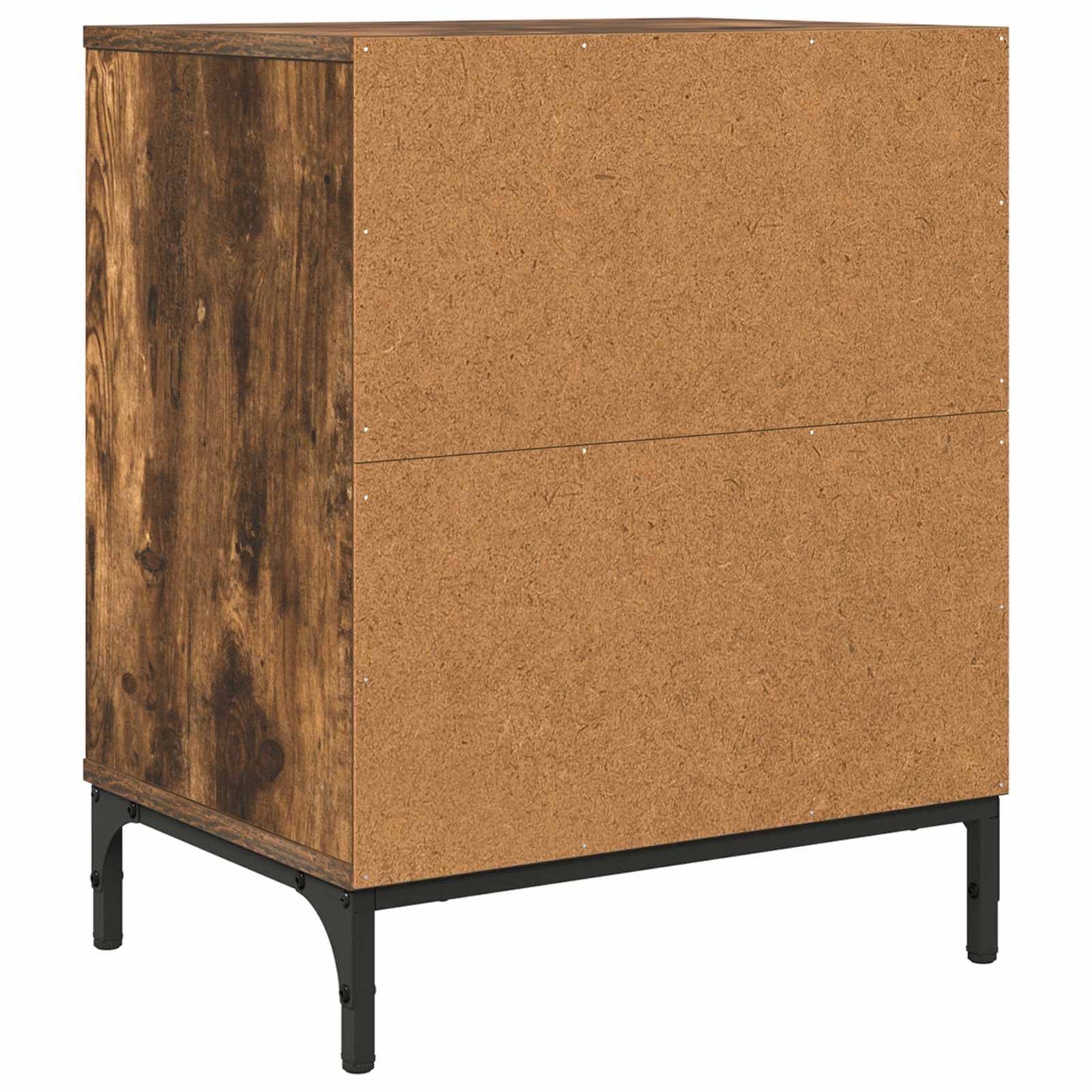 Bedside Cabinet with Drawer 2 pcs Smoked oak 49 x 36 x 61 cm