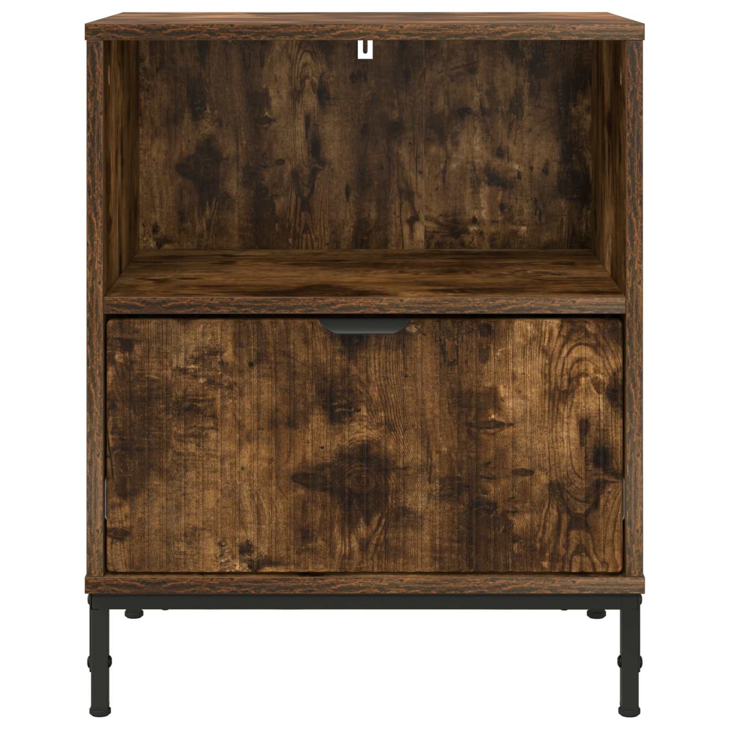 Bedside Cabinet with Drawer 2 pcs Smoked oak 49 x 36 x 61 cm
