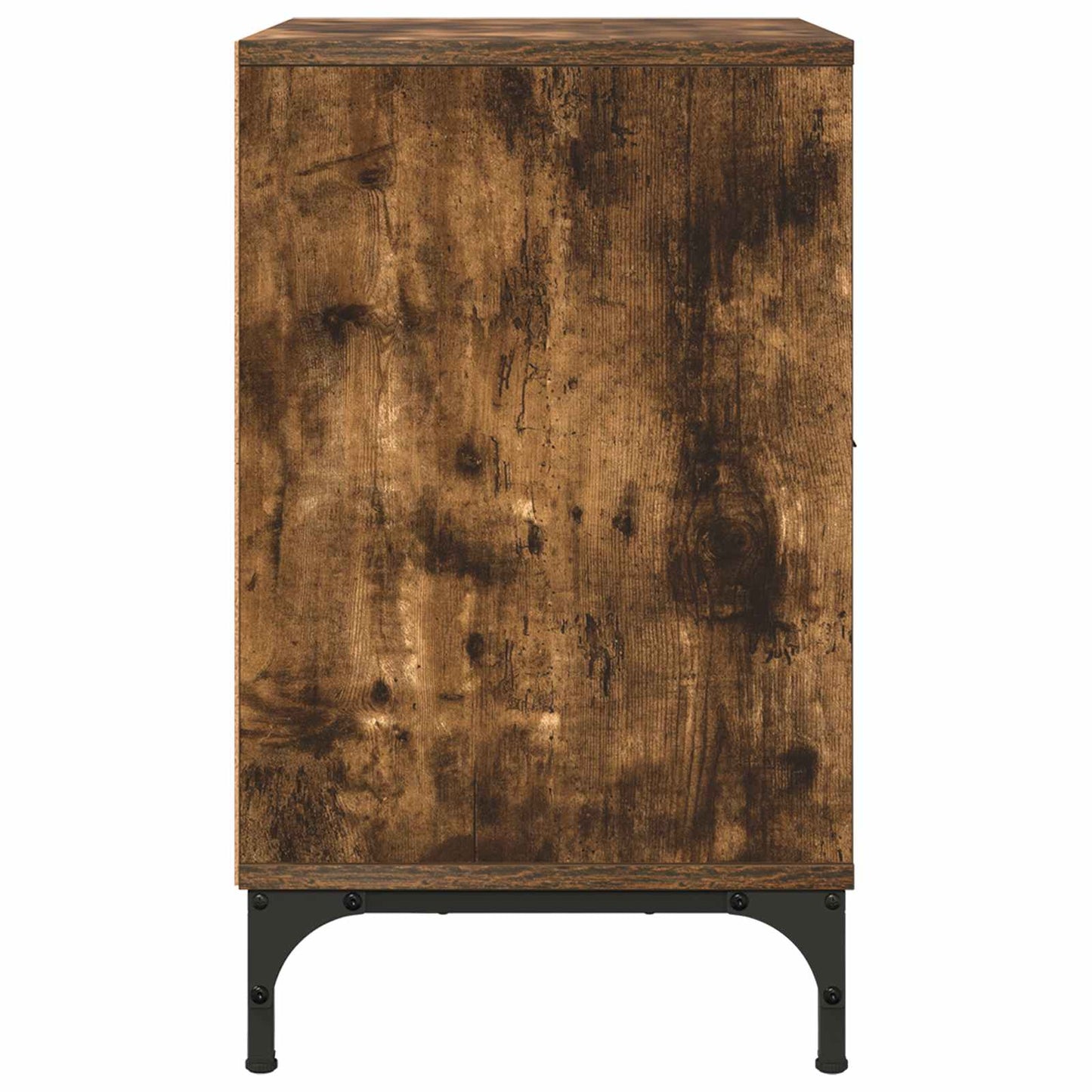 Bedside Cabinet with Drawer 2 pcs Smoked oak 49 x 36 x 61 cm