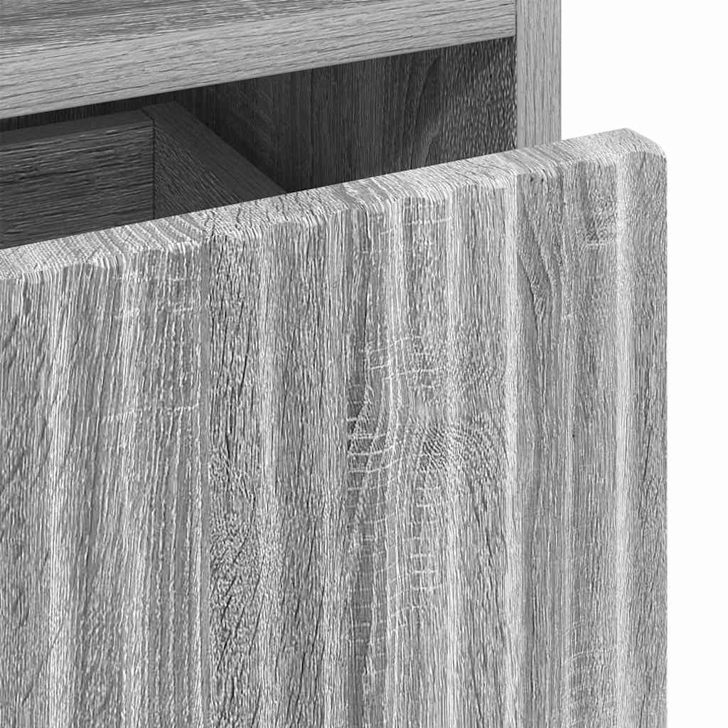 Bedside Cabinet with Drawer 2 pcs Grey sonoma 49 x 36 x 61 cm