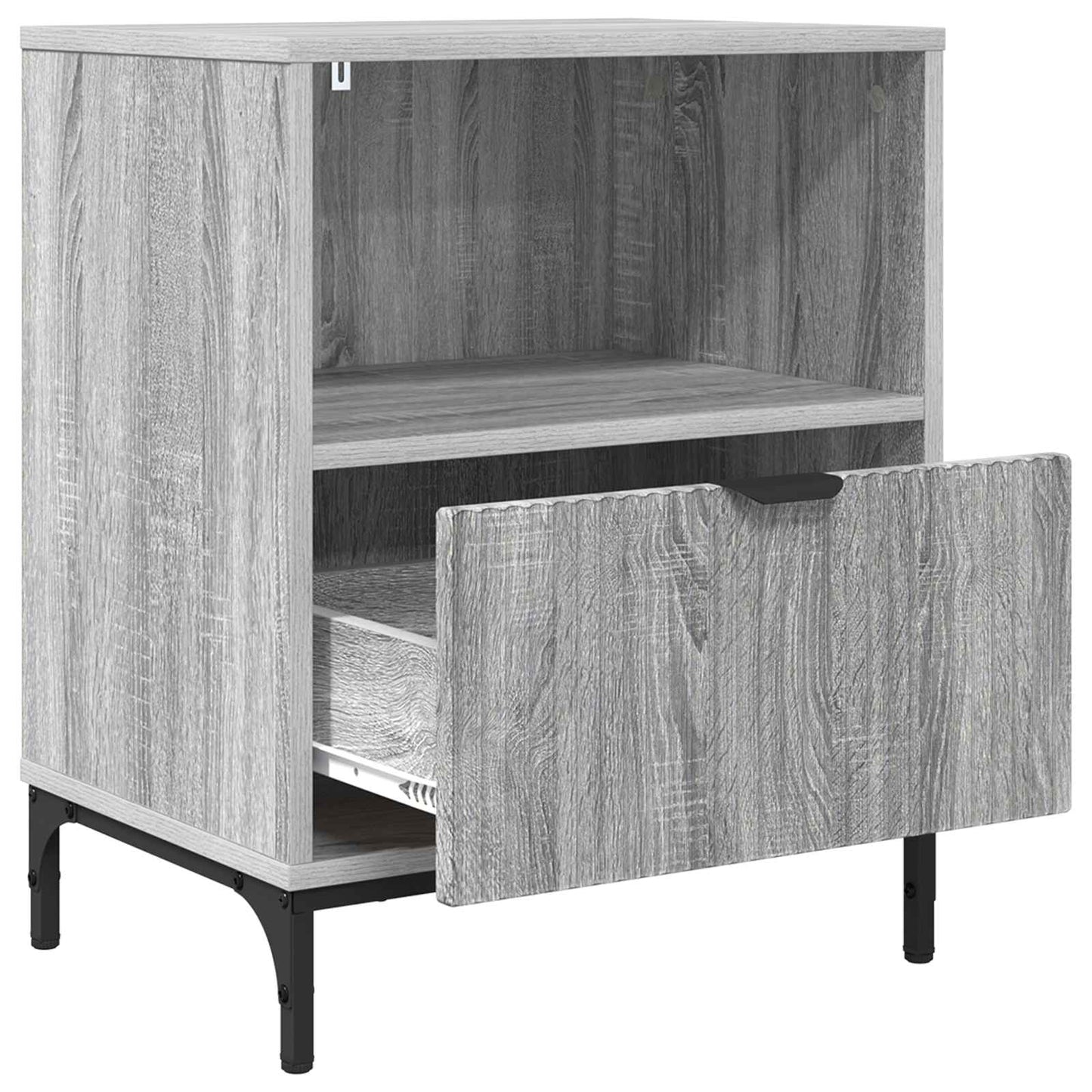 Bedside Cabinet with Drawer 2 pcs Grey sonoma 49 x 36 x 61 cm
