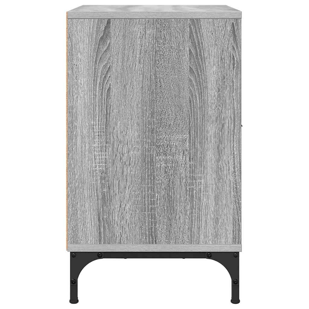 Bedside Cabinet with Drawer 2 pcs Grey sonoma 49 x 36 x 61 cm