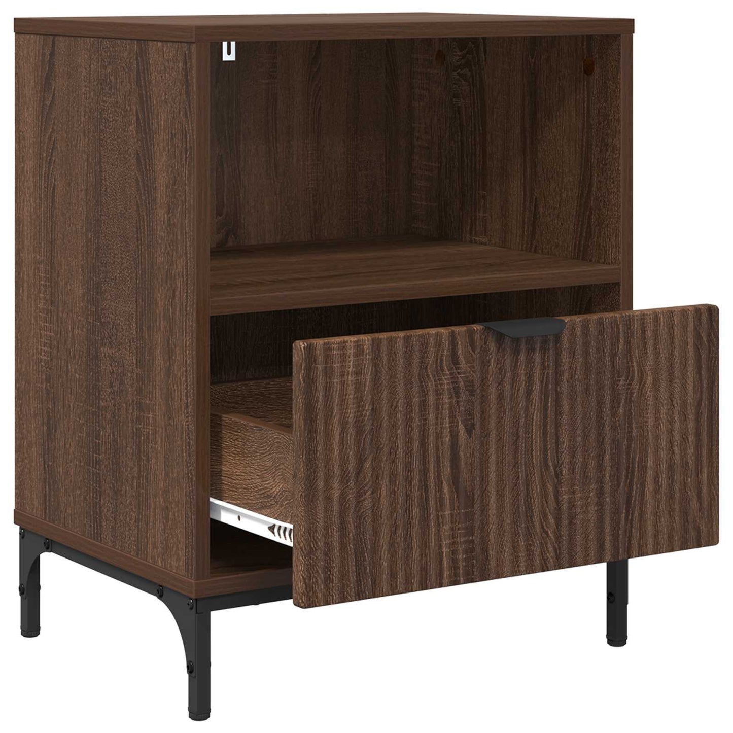 Bedside Cabinet 2 pcs Brown oak 49 x 36 x 61 cm Engineered wood