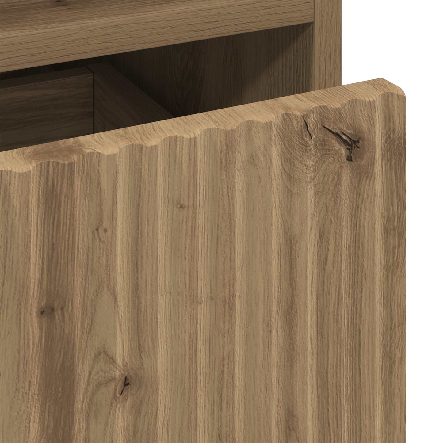 Bedside Cabinet with Drawer 2 pcs Artisan oak 49 x 36 x 61 cm