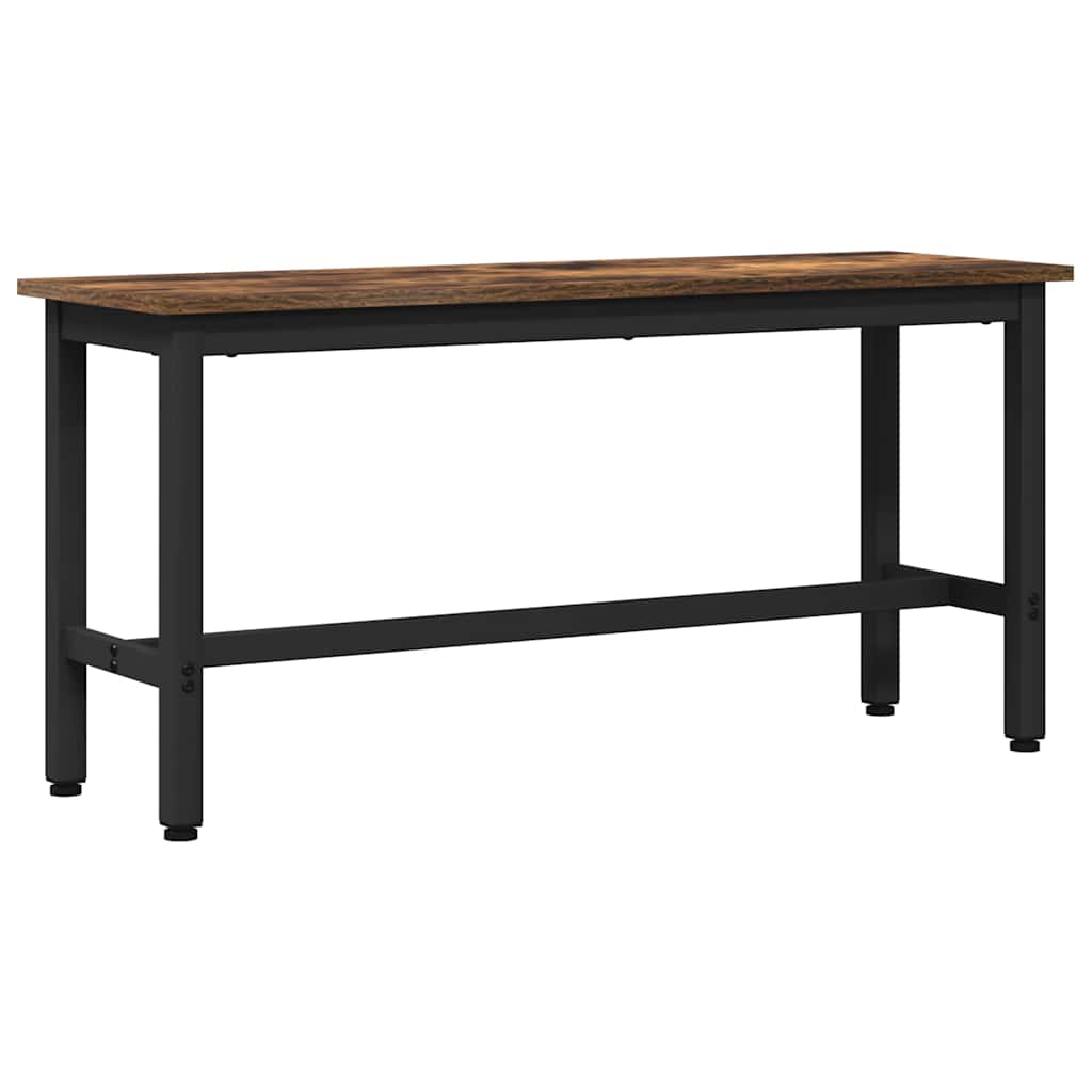 Dining Bench 100 x 32.5 x 48.5 cm Engineered Wood and Steel