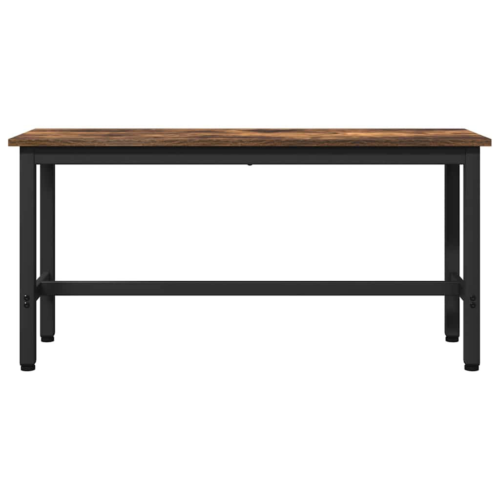 Dining Bench 100 x 32.5 x 48.5 cm Engineered Wood and Steel