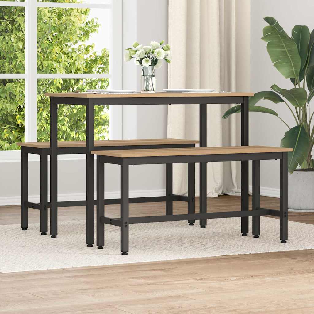 Dining Bench 100 x 32.5 x 48.5 cm 2 pcs