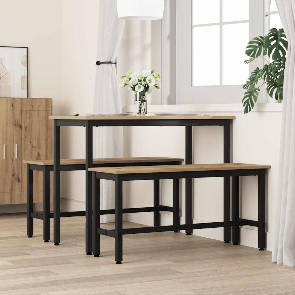 Dining Bench 100 x 32.5 x 48.5 cm 2 pcs