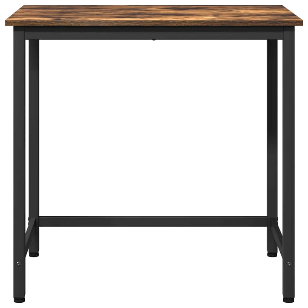 Table Smoked Oak 100 x 50 x 76.5 cm Engineered Wood and Steel