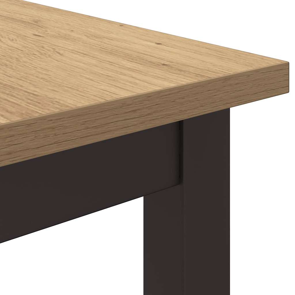 Table Artisan Oak Engineered Wood and Steel 100 x 50 x 76.5 cm