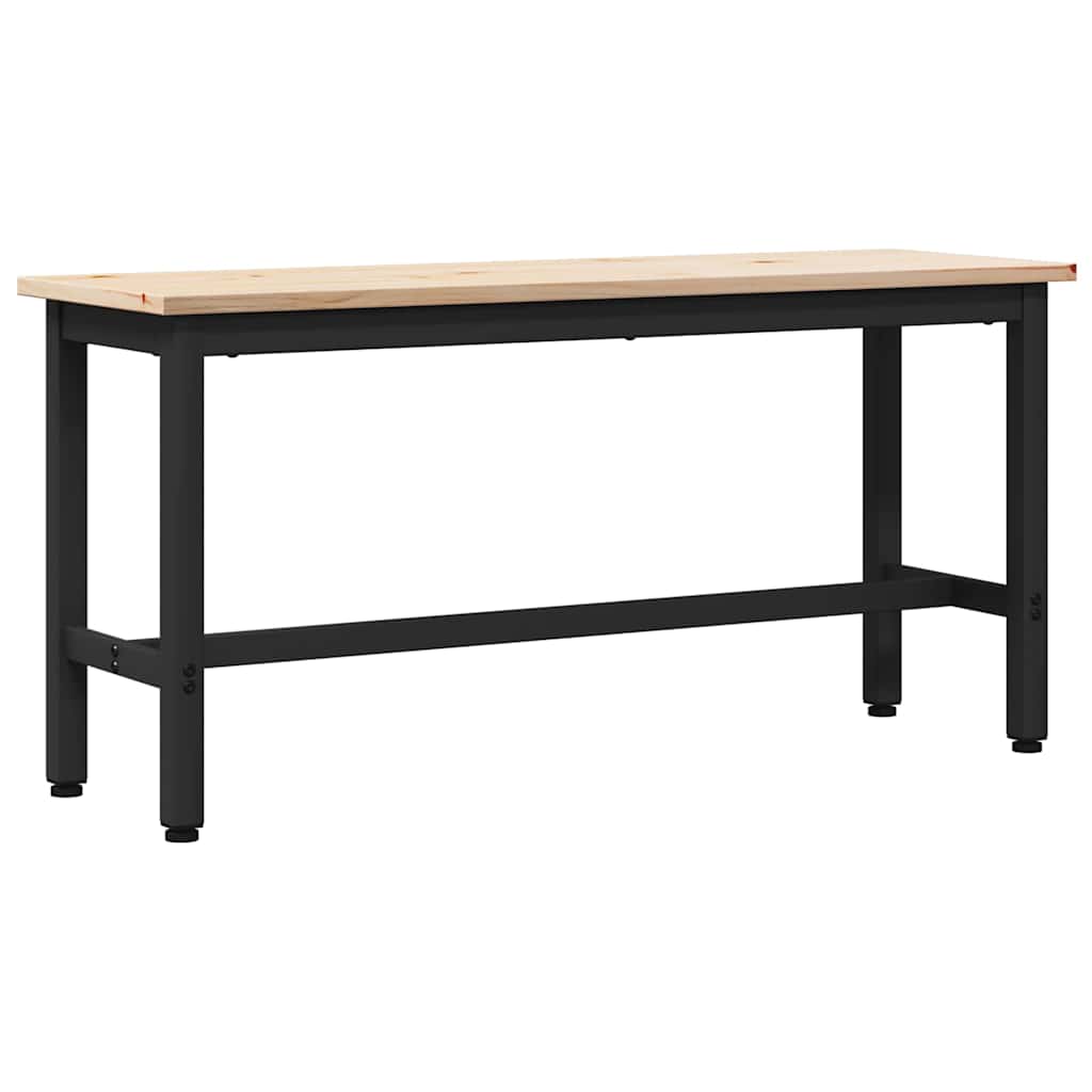 Dining Bench Natural 100 x 32.5 x 49 cm Solid pine wood