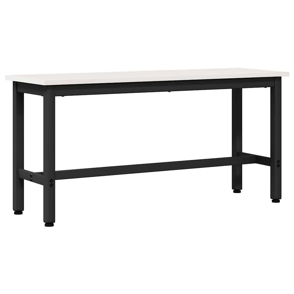 Dining Bench White 100 x 32.5 x 49 cm Solid pine wood
