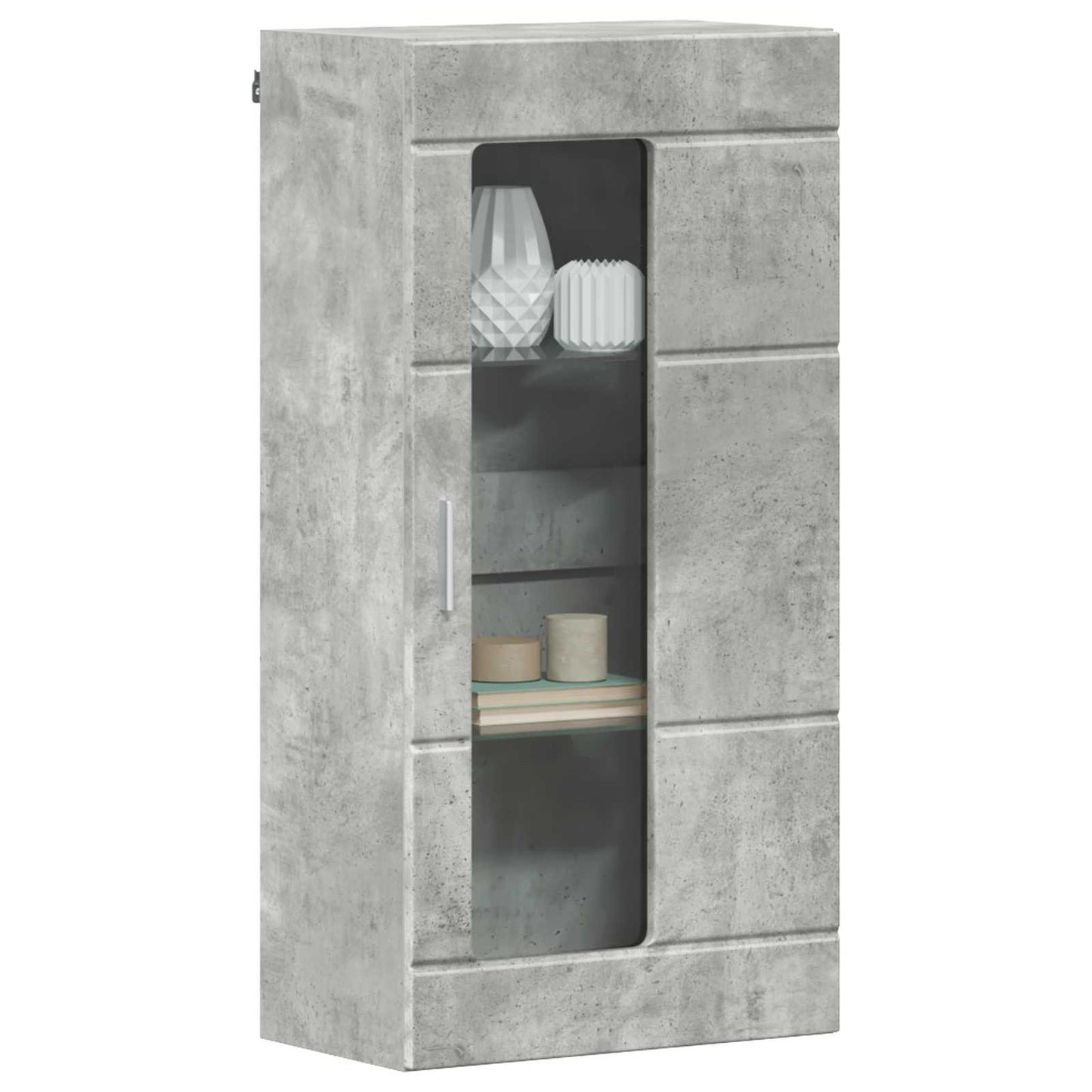 Wooden Cabinet Concrete Grey 50 x 29 x 100 cm Engineered Wood