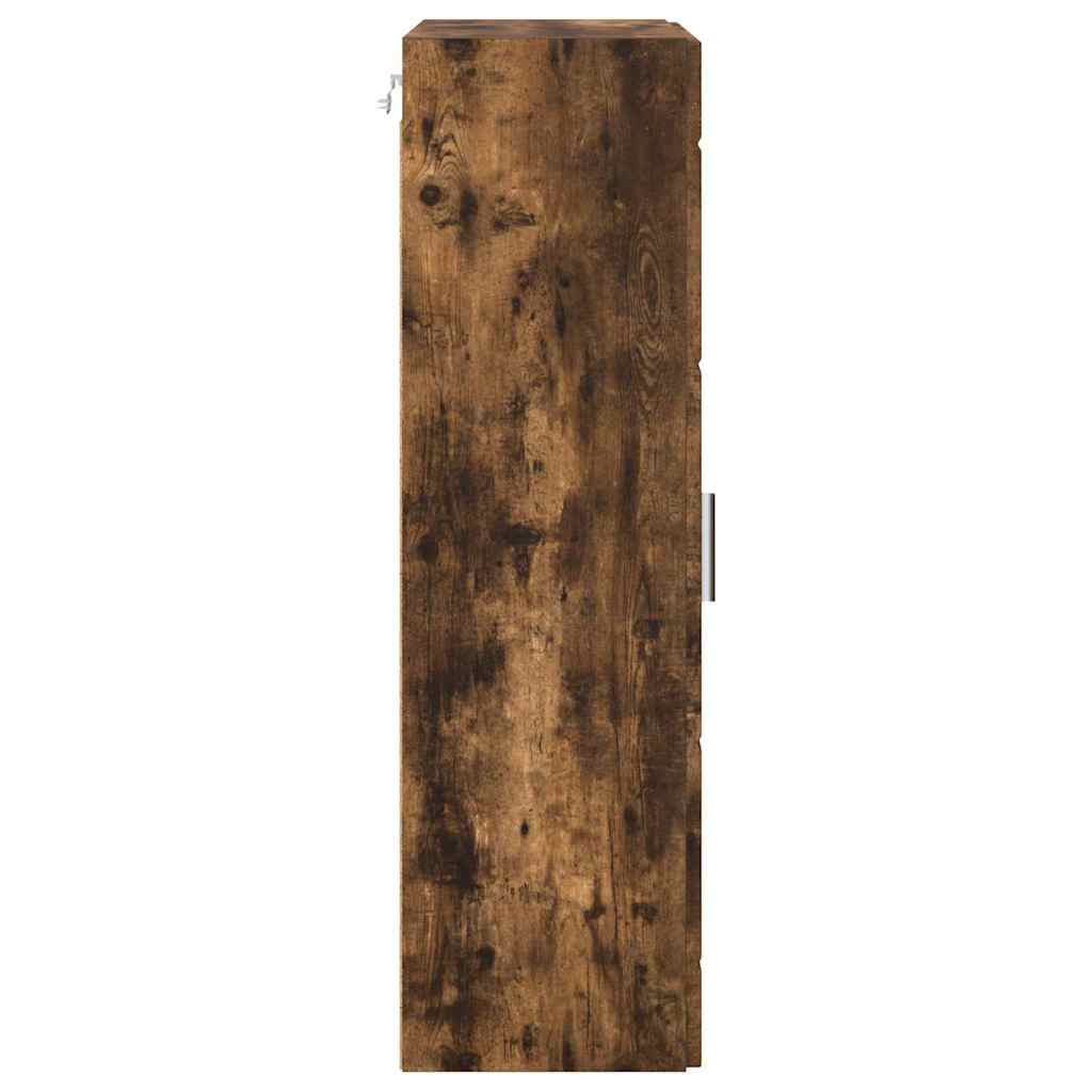 Wooden Cabinet Smoked Oak 50 x 29 x 100 cm Engineered Wood