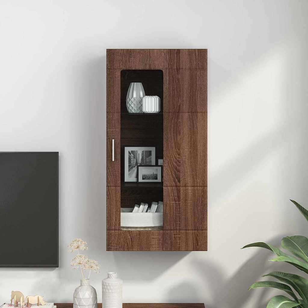 Wooden Cabinet Brown Oak 50 x 29 x 100 cm Engineered Wood