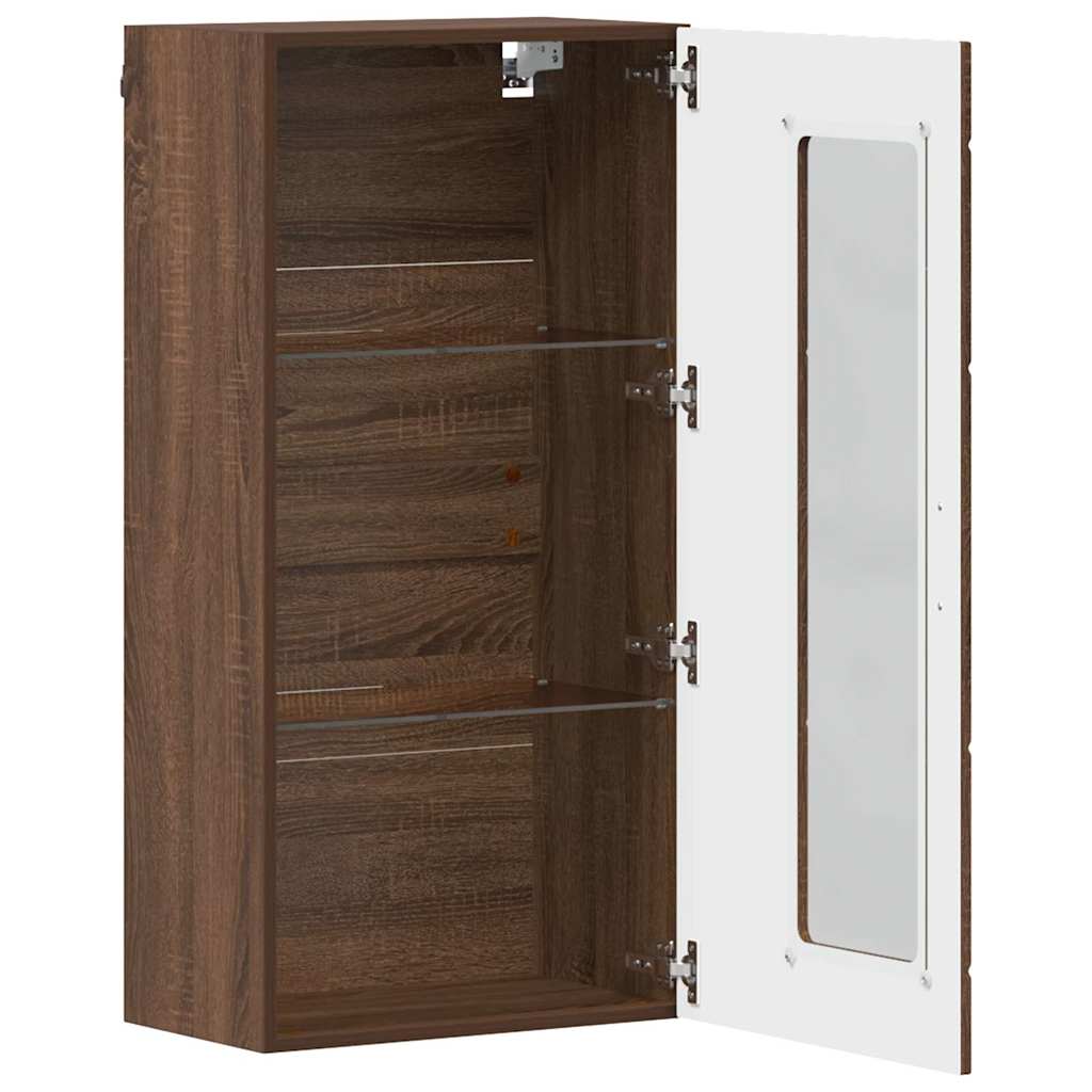 Wooden Cabinet Brown Oak 50 x 29 x 100 cm Engineered Wood