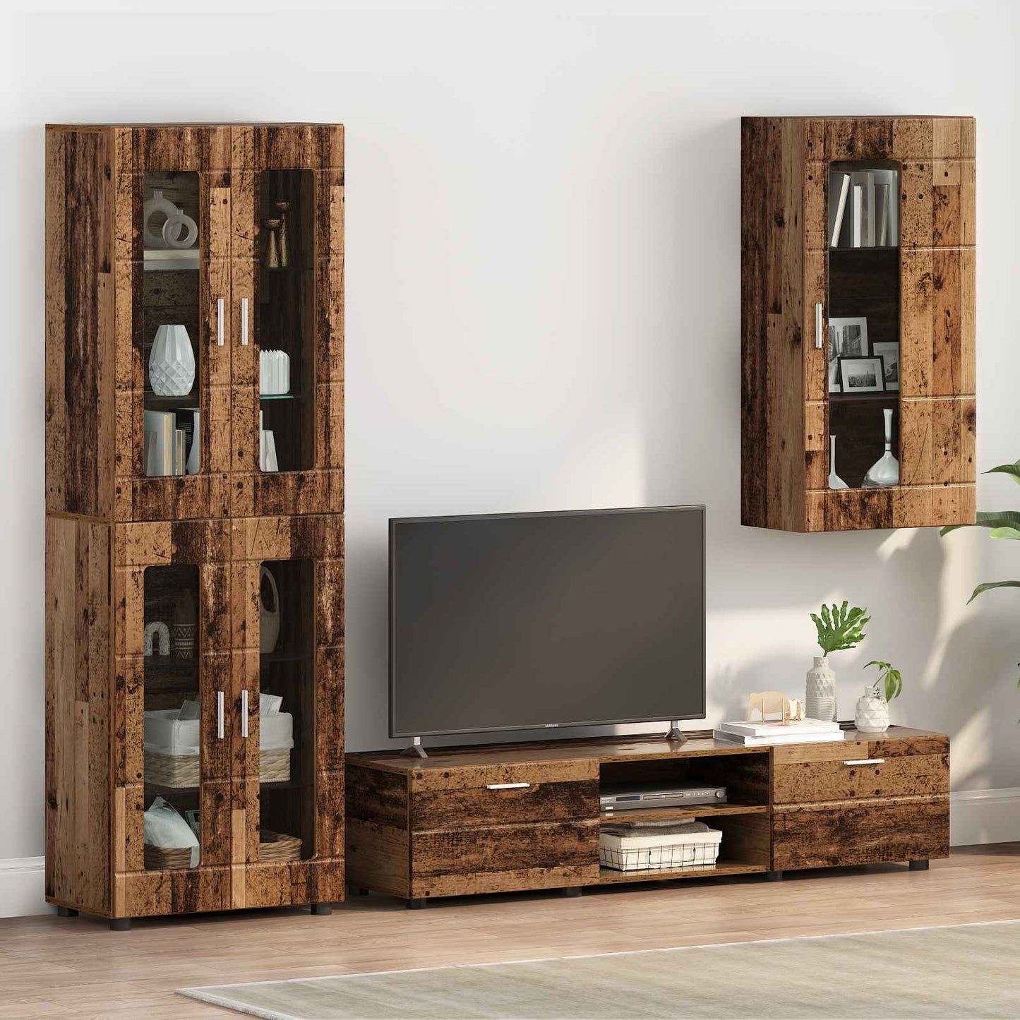 Wooden Cabinet Old Wood 50 x 29 x 100 cm Engineered Wood
