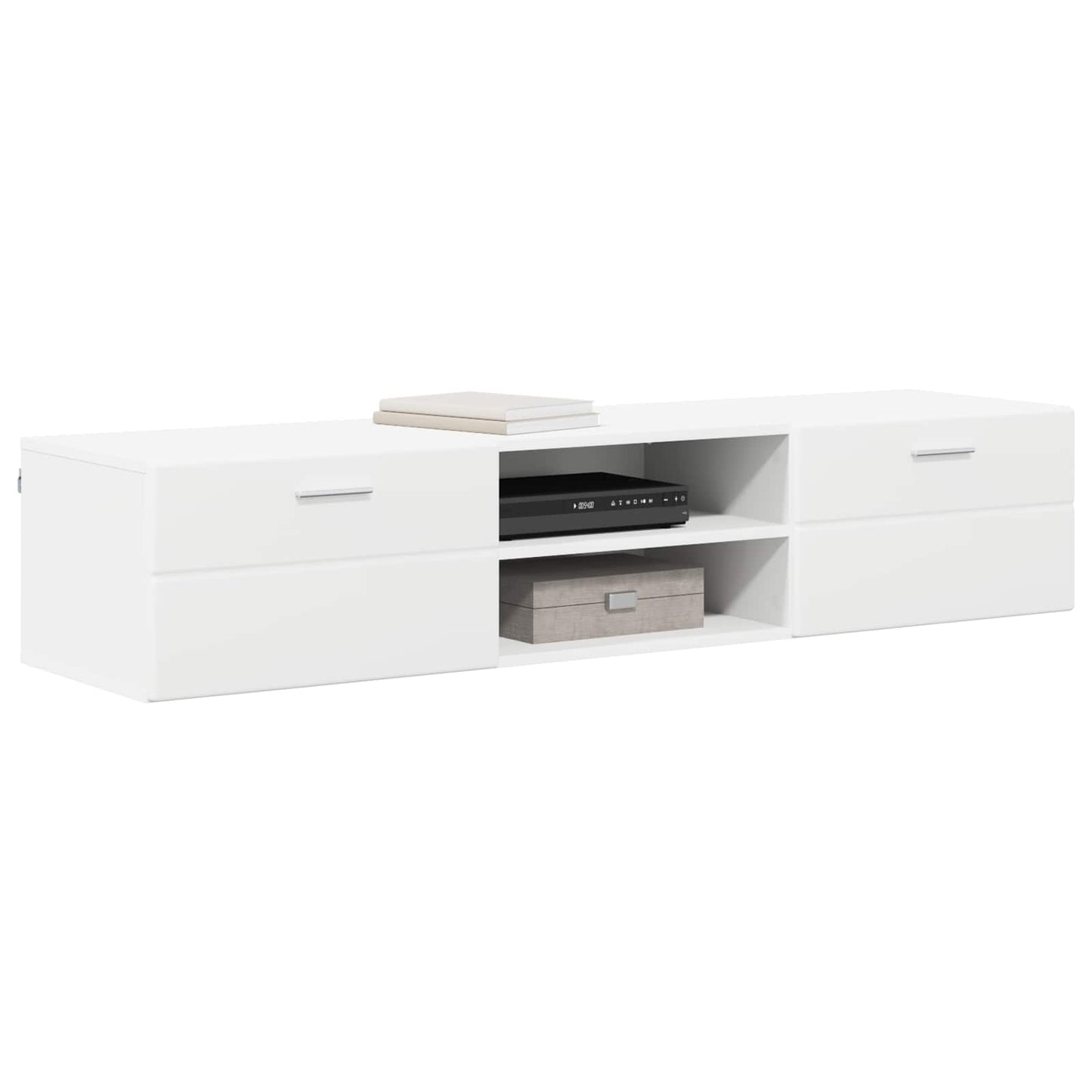 Wooden Cabinet White 150 x 39 x 30 cm Engineered Wood