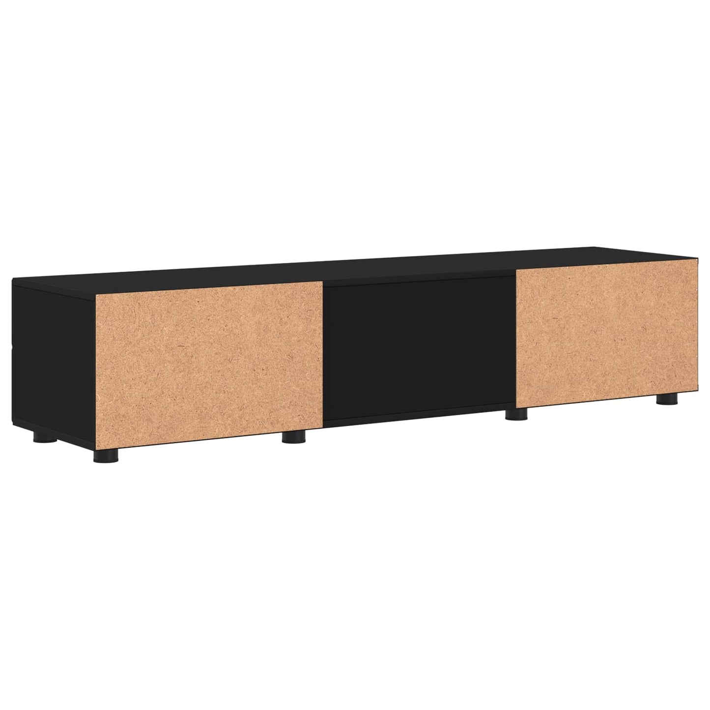 Wooden Cabinet Black 150 x 39 x 30 cm Engineered Wood
