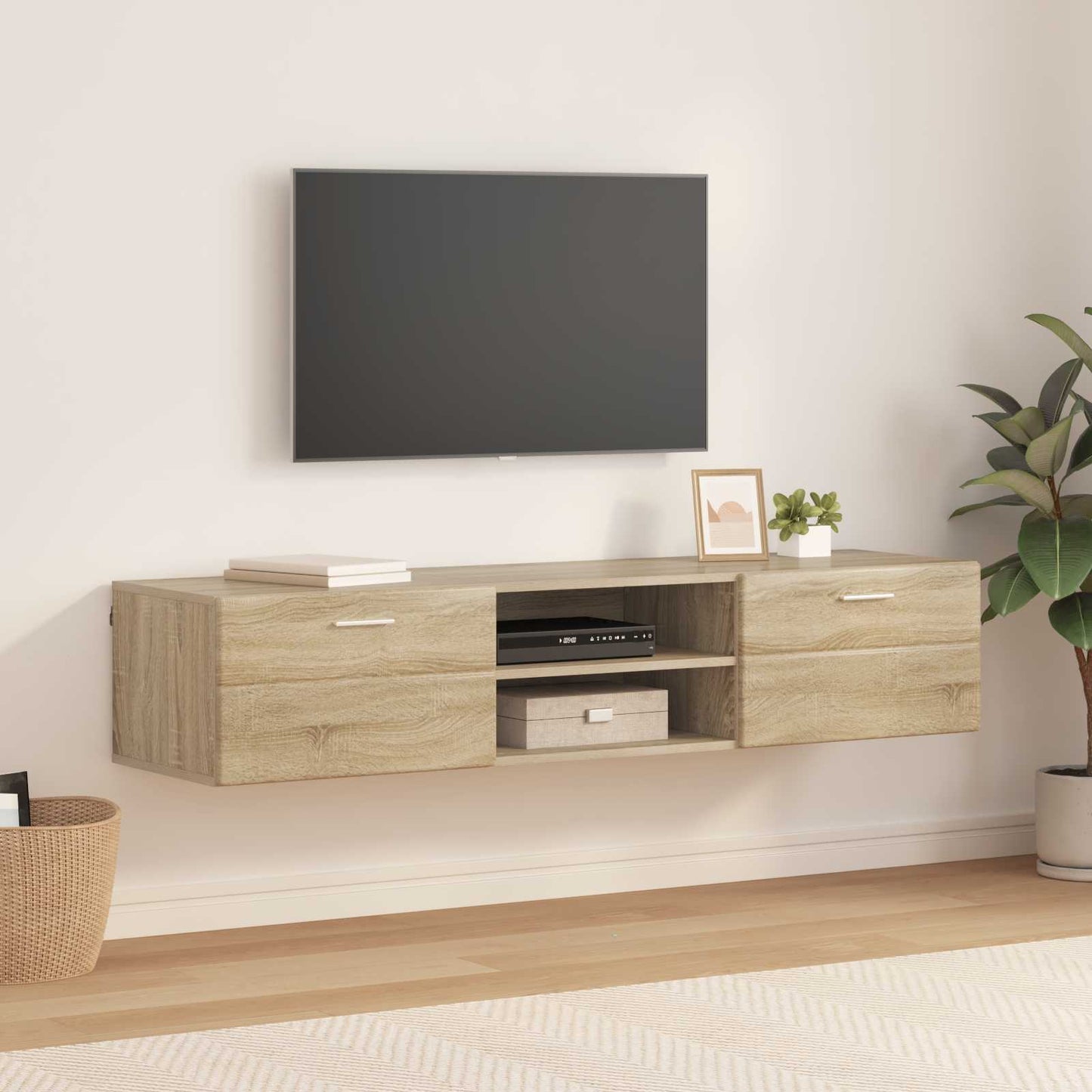 Wooden Cabinet Sonoma Oak 150 x 39 x 30 cm Engineered Wood