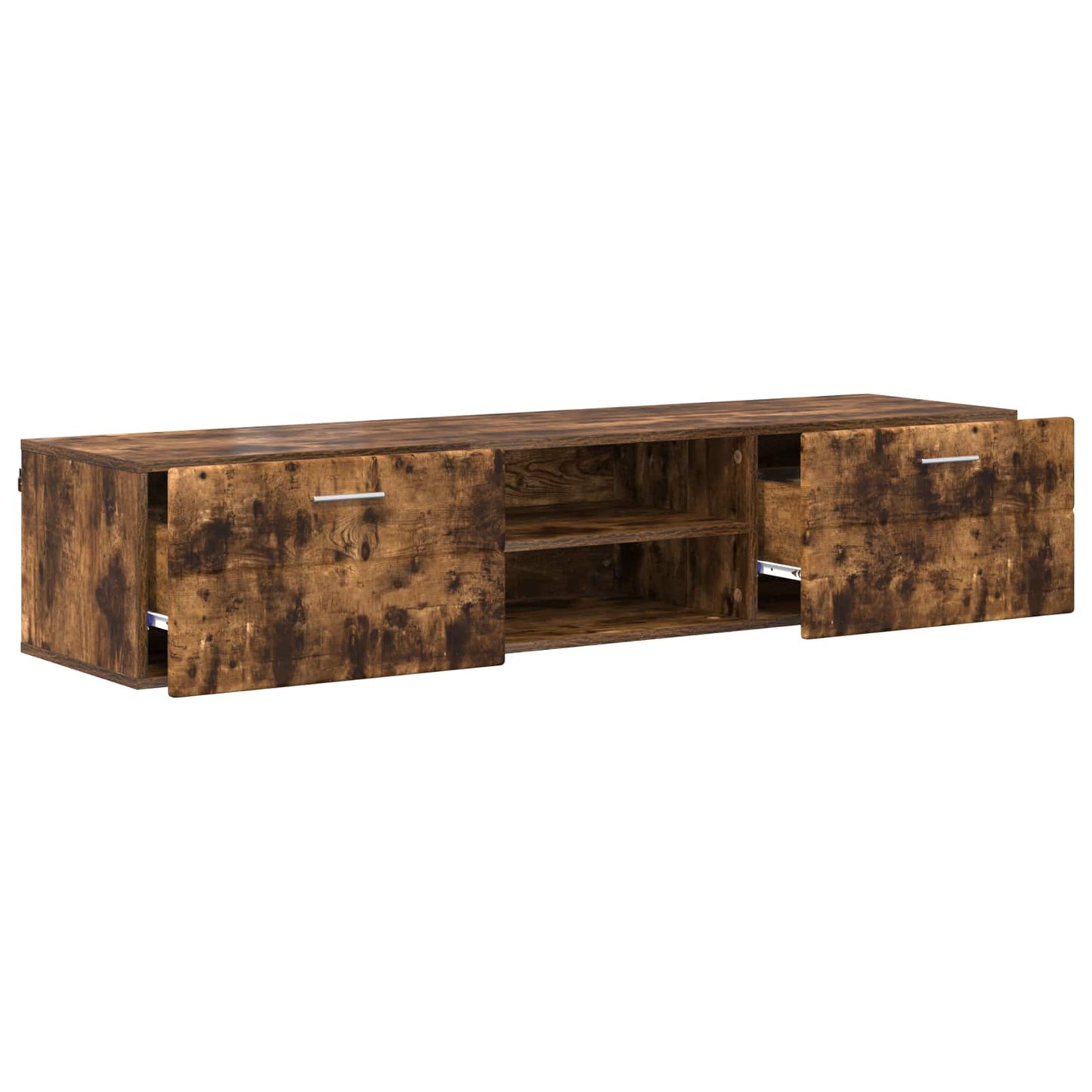 Wooden Cabinet Smoked Oak 150 x 39 x 30 cm Engineered Wood