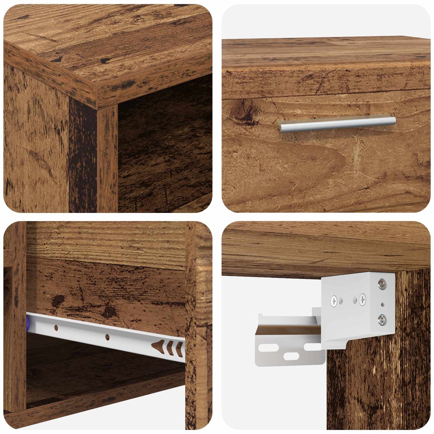 Wooden Cabinet Old Wood 150 x 39 x 30 cm Engineered Wood