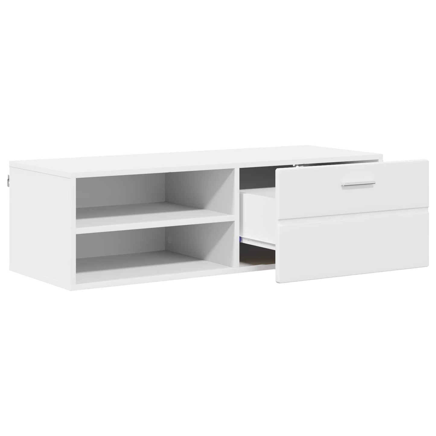 Wooden Cabinet White 100.5 x 39 x 30 cm Engineered Wood