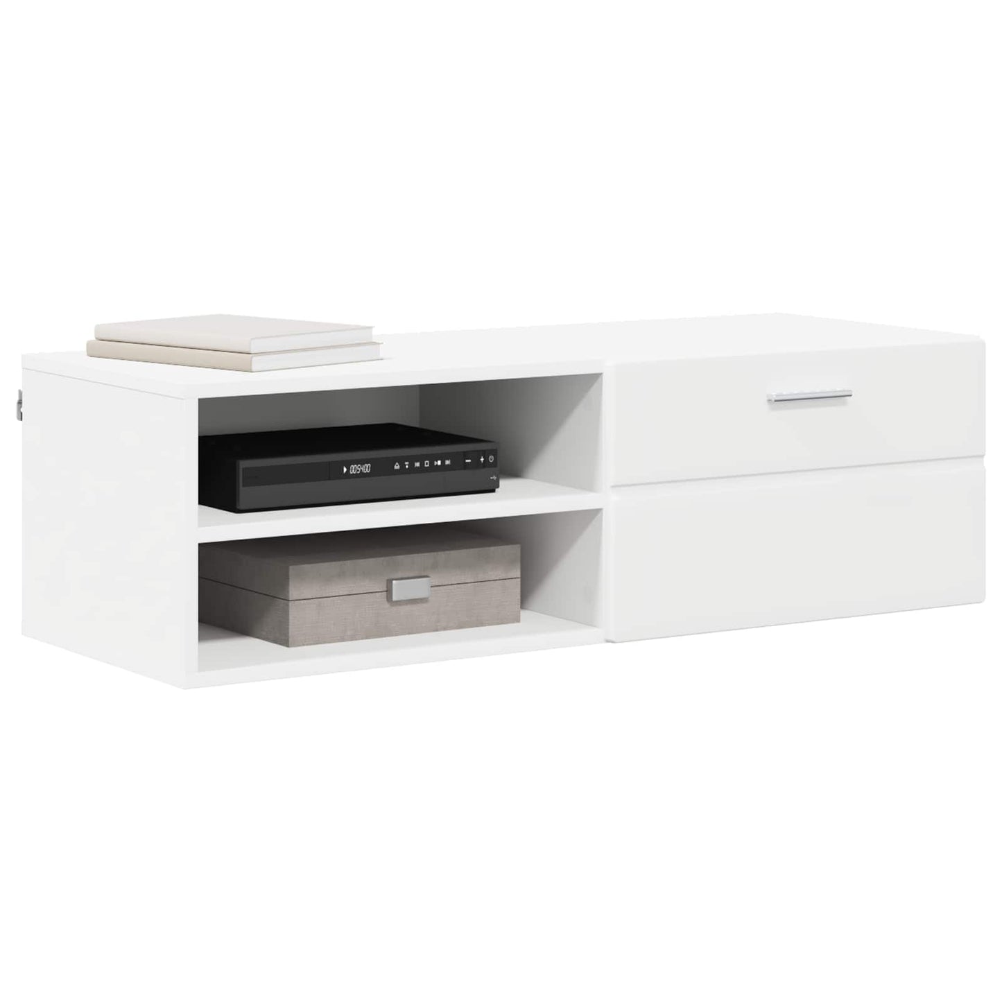 Wooden Cabinet White 100.5 x 39 x 30 cm Engineered Wood