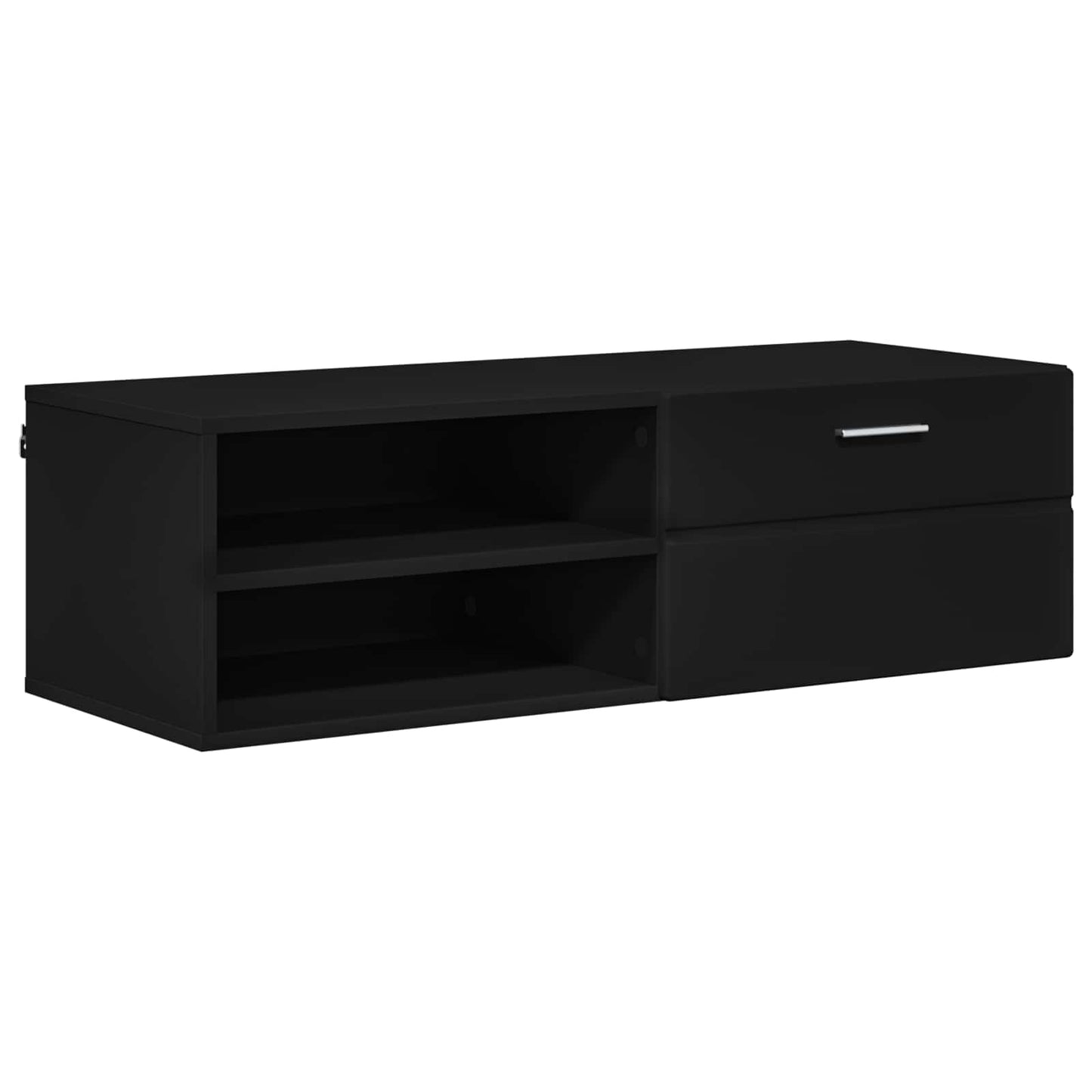Wooden Cabinet Black 100.5 x 39 x 30 cm Engineered Wood