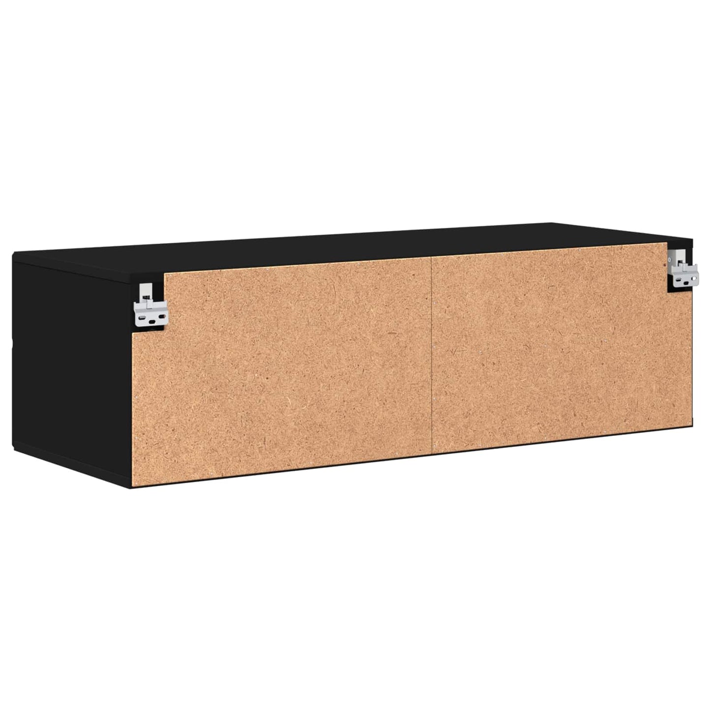 Wooden Cabinet Black 100.5 x 39 x 30 cm Engineered Wood