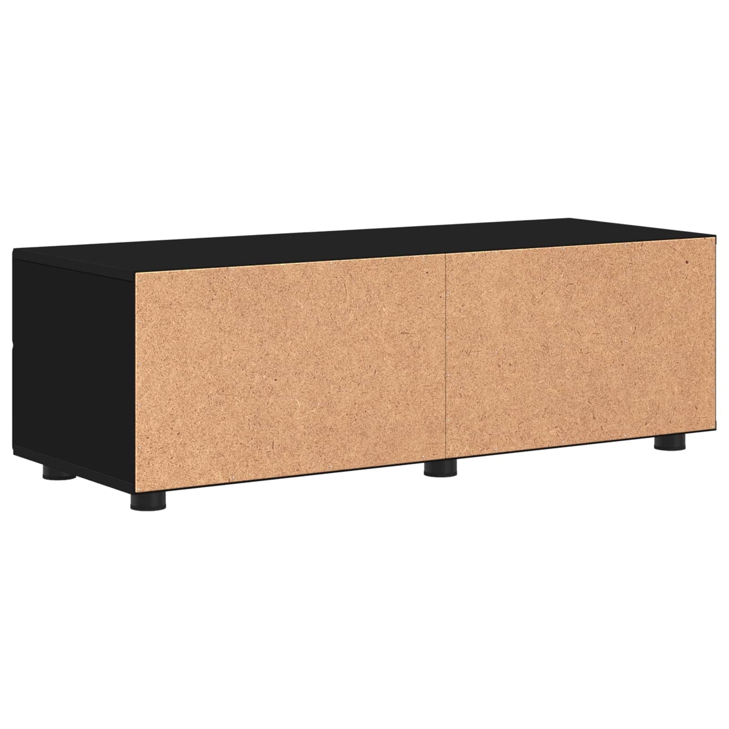 Wooden Cabinet Black 100.5 x 39 x 30 cm Engineered Wood