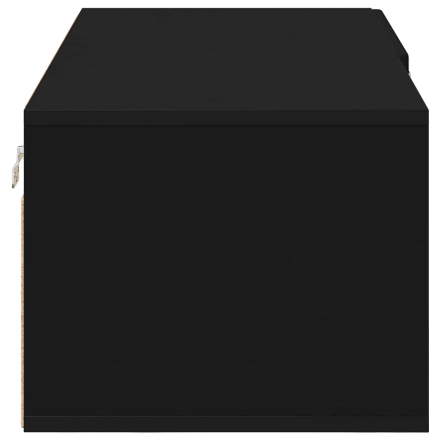 Wooden Cabinet Black 100.5 x 39 x 30 cm Engineered Wood