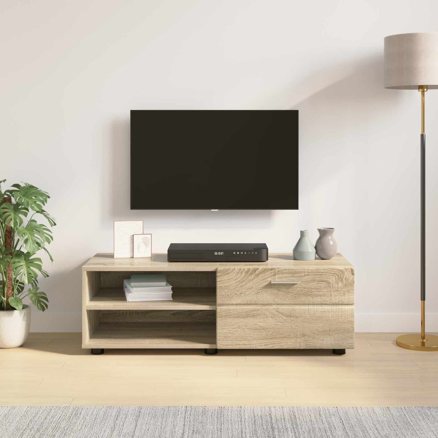 Wooden Cabinet Sonoma Oak 100.5 x 39 x 30 cm Engineered Wood