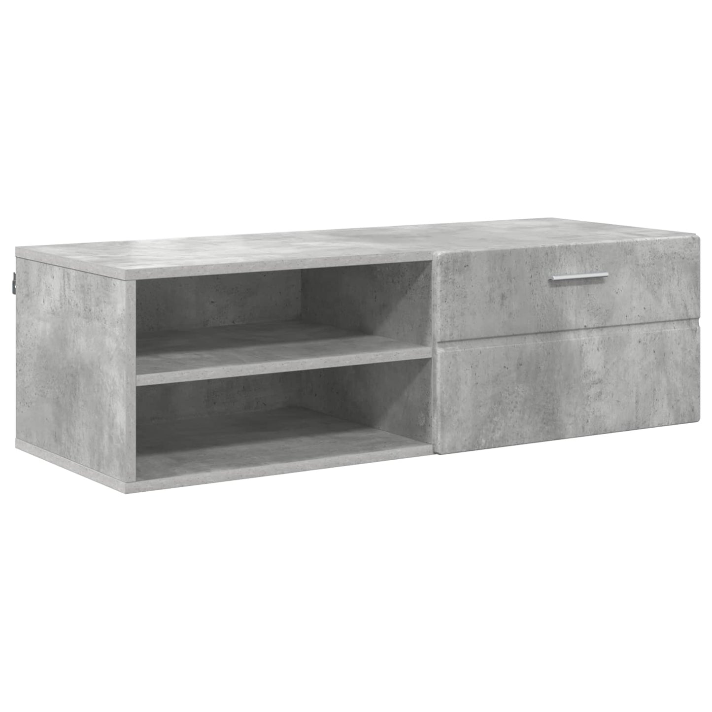 Wooden Cabinet with Drawer High Gloss White 100.5 x 39 x 30 cm