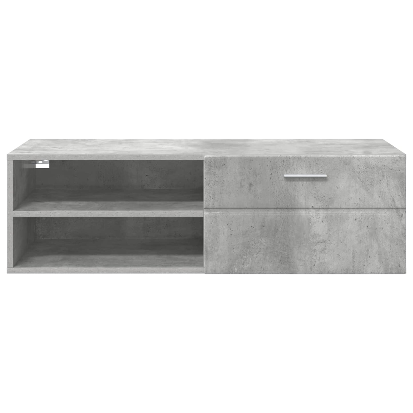 Wooden Cabinet with Drawer High Gloss White 100.5 x 39 x 30 cm