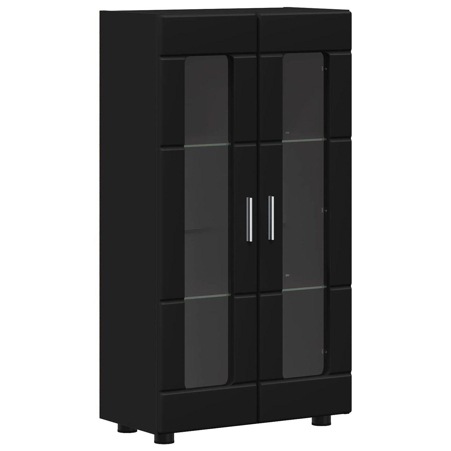 Sideboard FLORIN 55.5 x 29 x 100 cm Black Engineered Wood