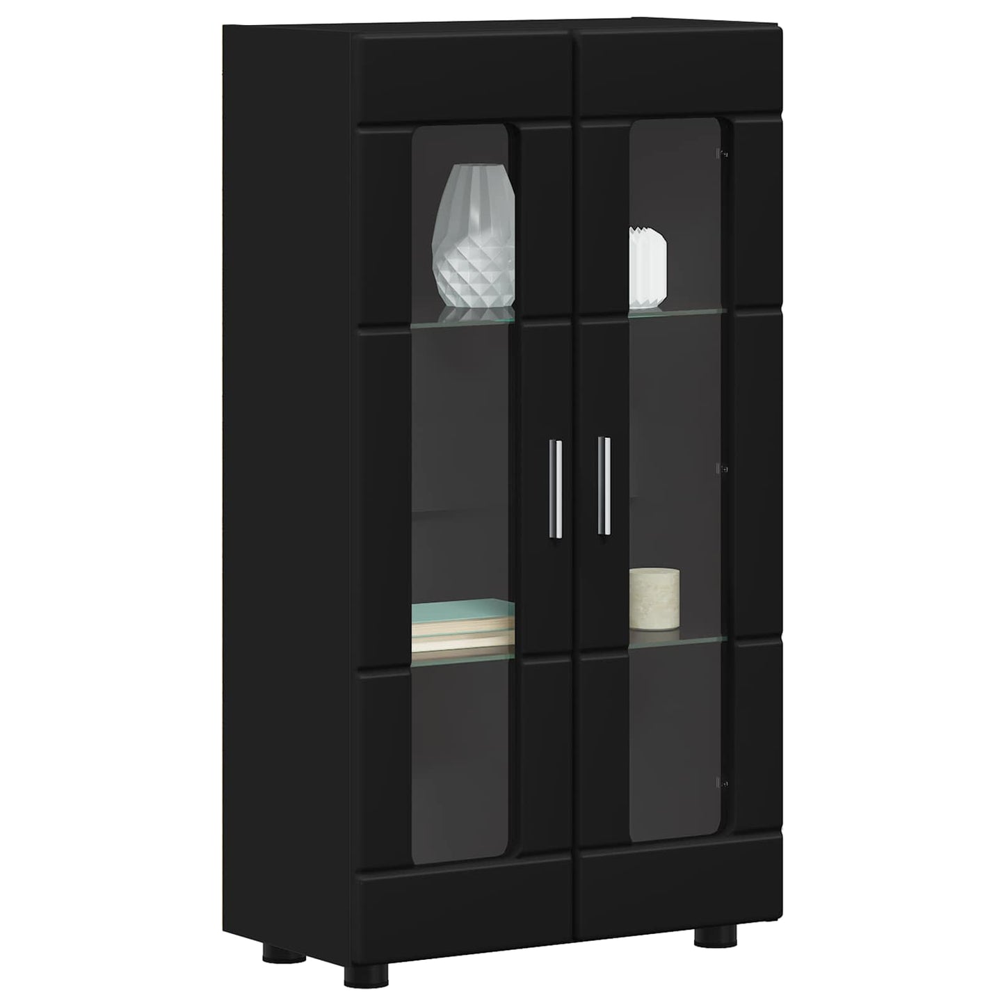 Sideboard FLORIN 55.5 x 29 x 100 cm Black Engineered Wood