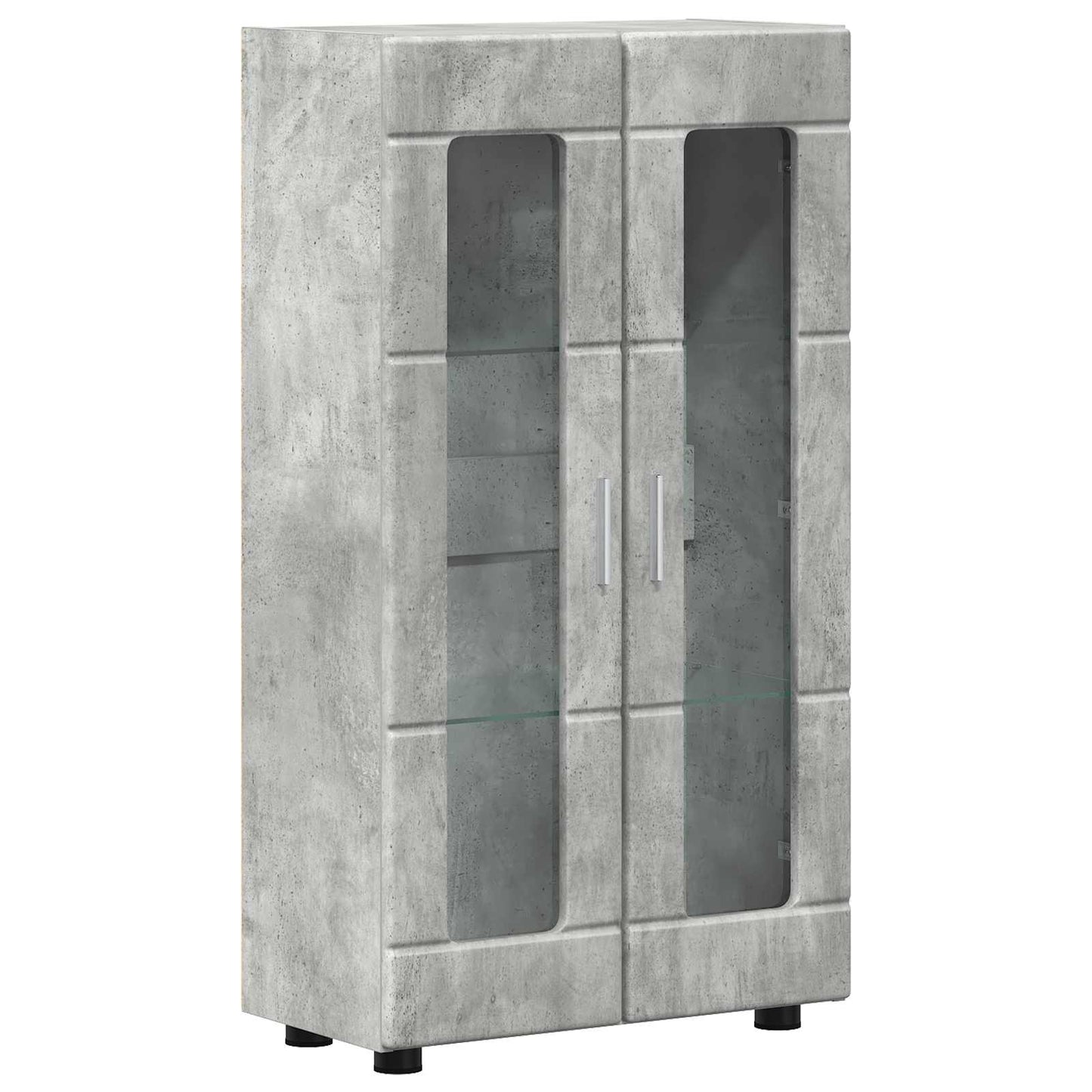 Sideboard with Shelf FLORIN Concrete Grey 55.5 x 29 x 100 cm