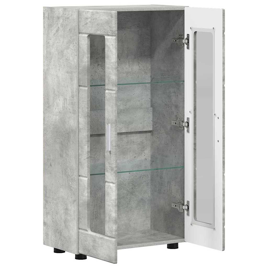 Sideboard with Shelf FLORIN Concrete Grey 55.5 x 29 x 100 cm