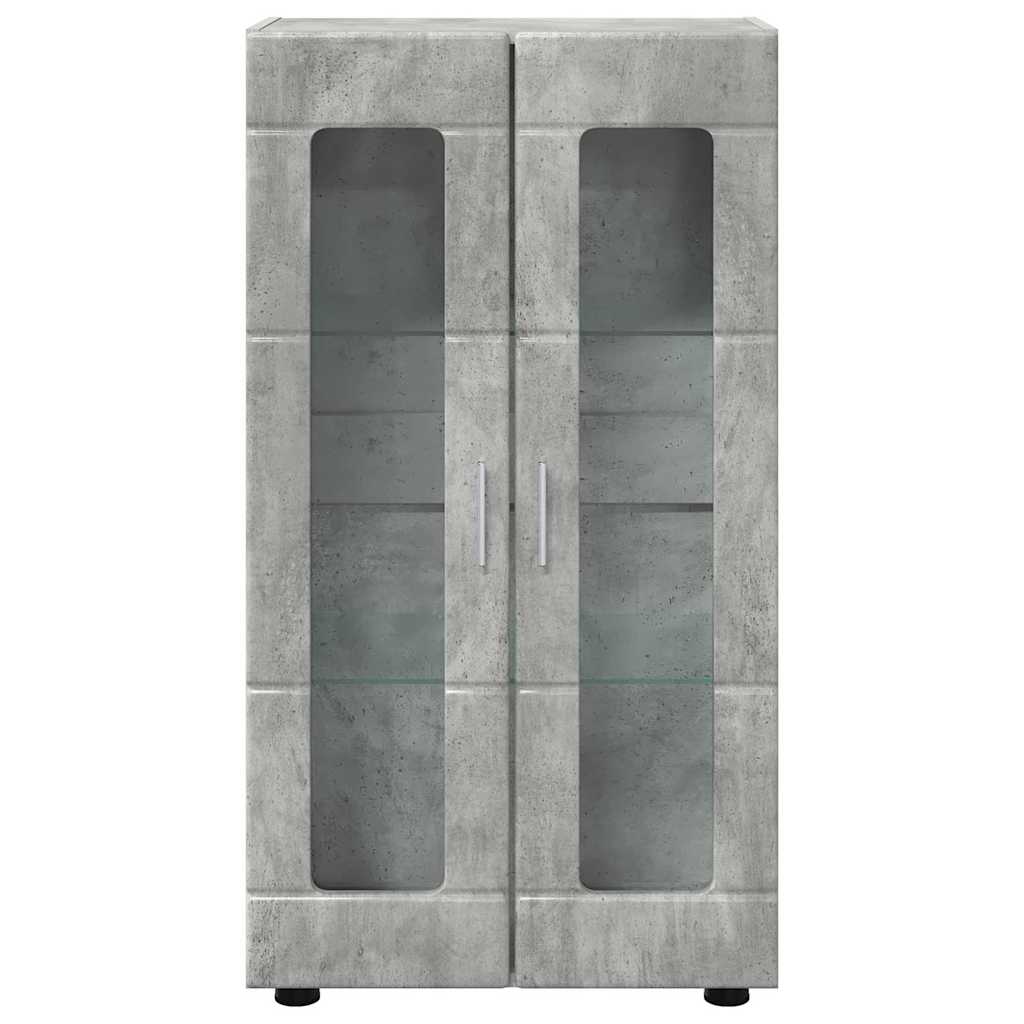 Sideboard with Shelf FLORIN Concrete Grey 55.5 x 29 x 100 cm