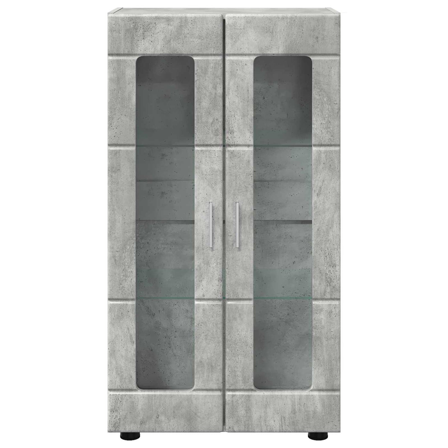 Sideboard with Shelf FLORIN Concrete Grey 55.5 x 29 x 100 cm