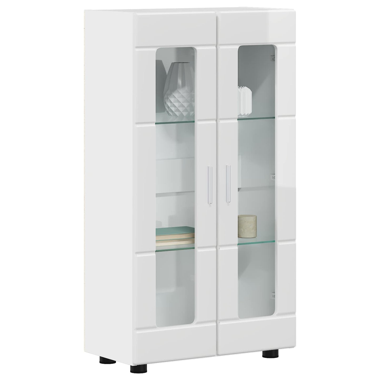 Sideboard FLORIN 55.5 x 29 x 100 cm High Gloss White