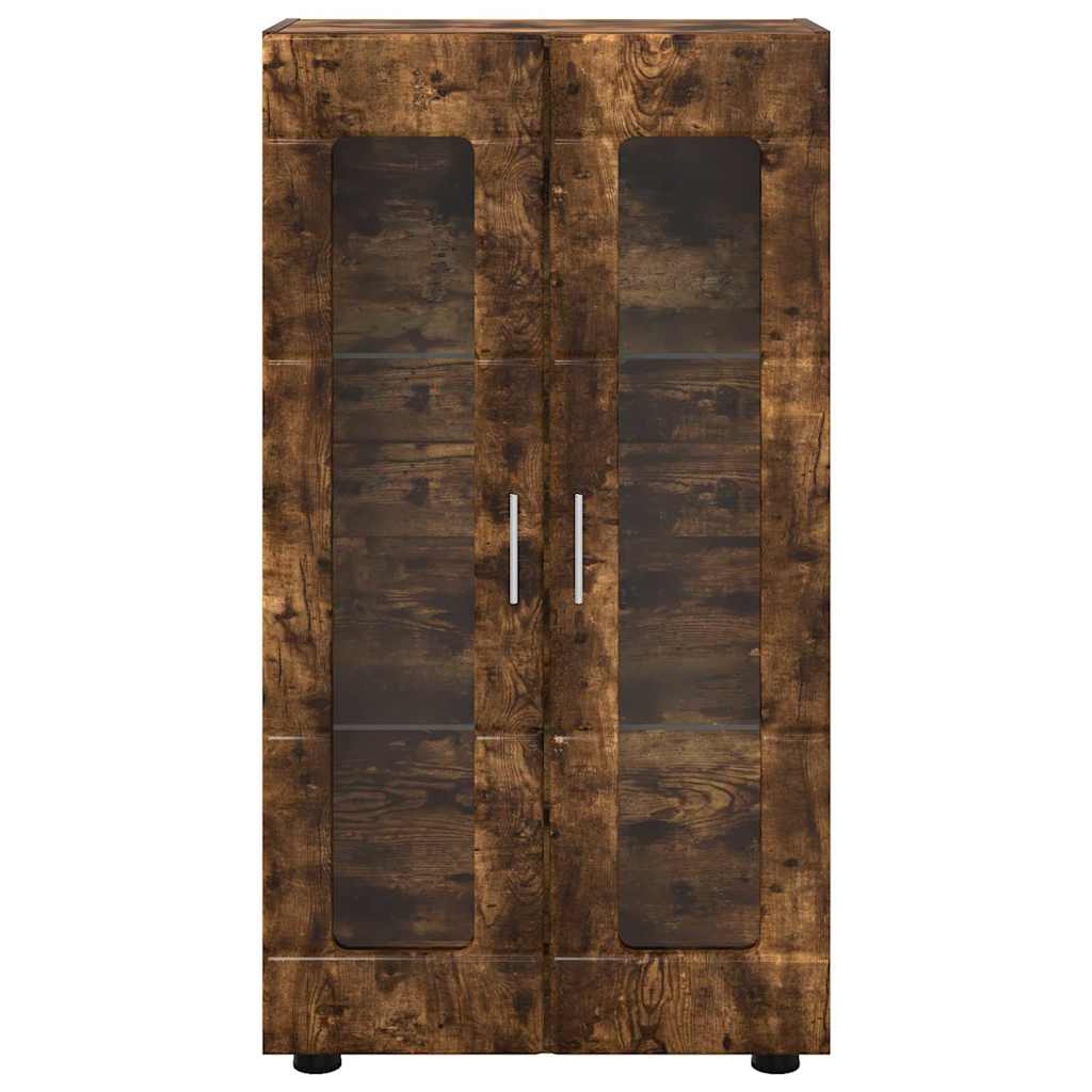 Sideboard FLORIN Smoked Oak 55.5 x 29 x 100 cm Engineered Wood