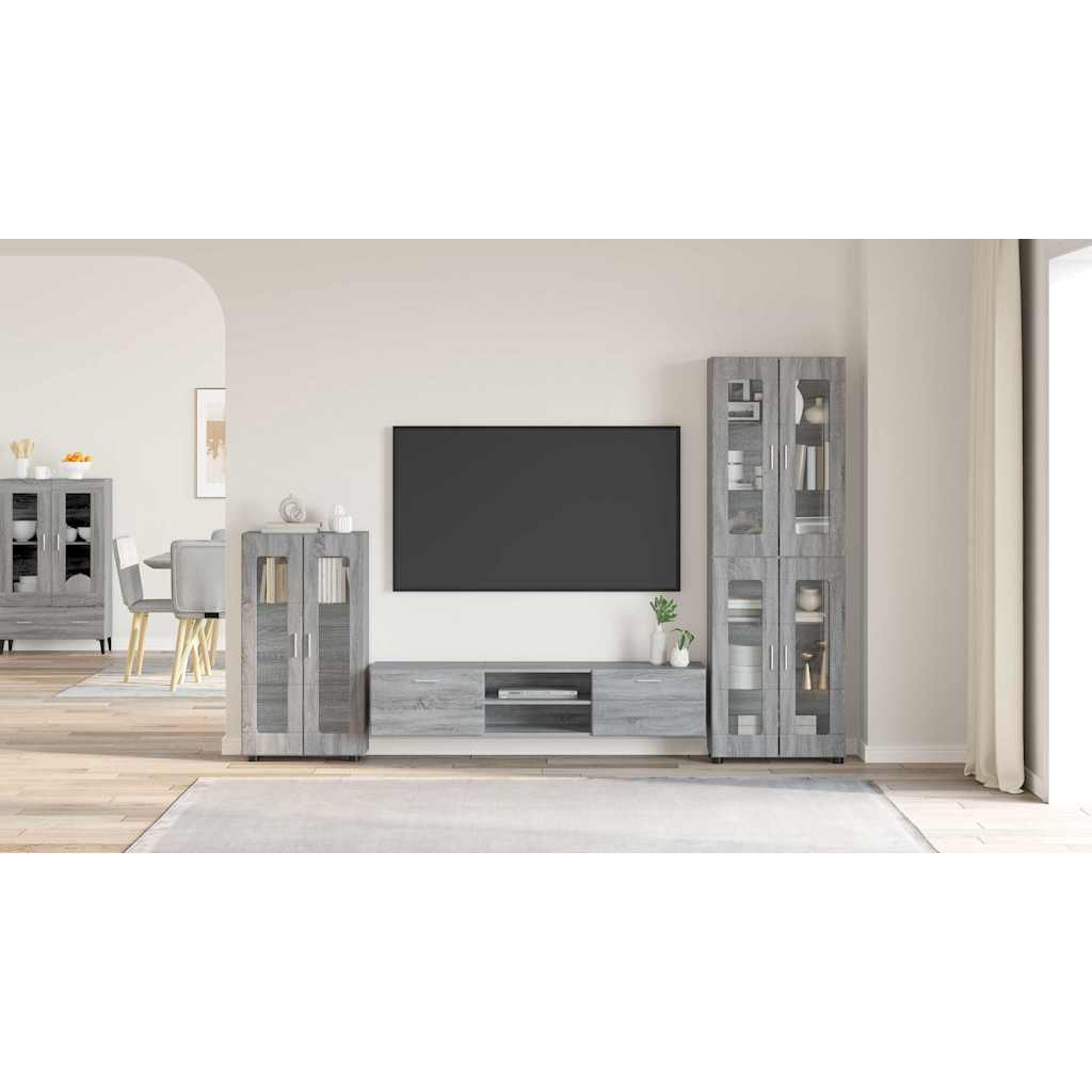 Sideboard FLORIN Grey Sonoma 55.5 x 29 x 100 cm Engineered Wood