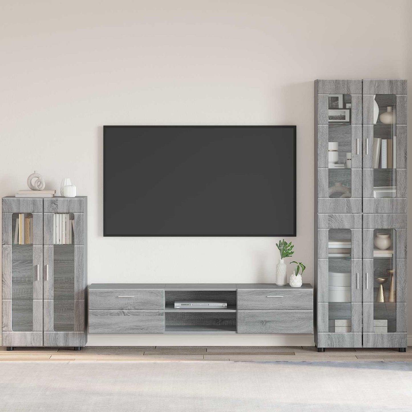 Sideboard FLORIN Grey Sonoma 55.5 x 29 x 100 cm Engineered Wood