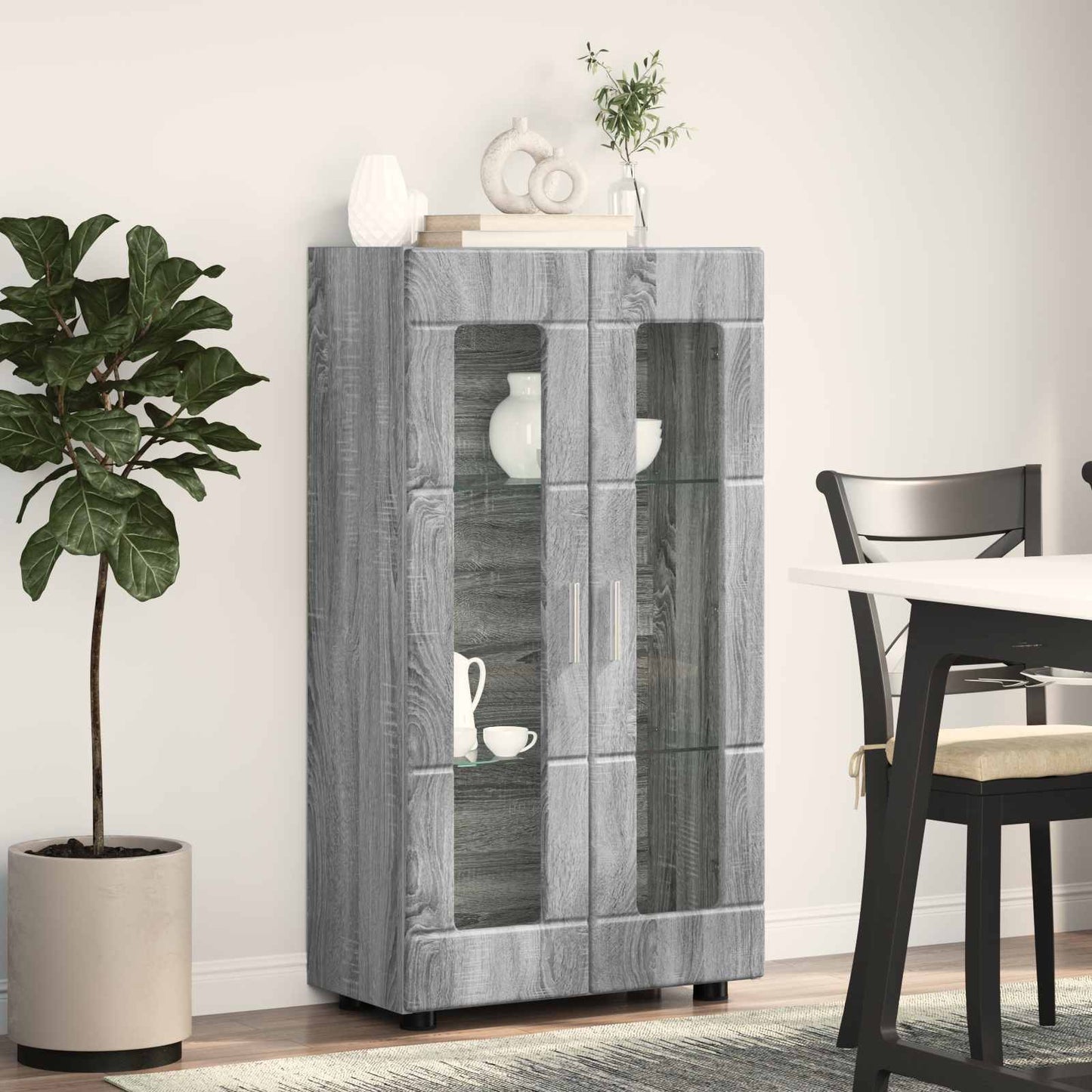 Sideboard FLORIN Grey Sonoma 55.5 x 29 x 100 cm Engineered Wood
