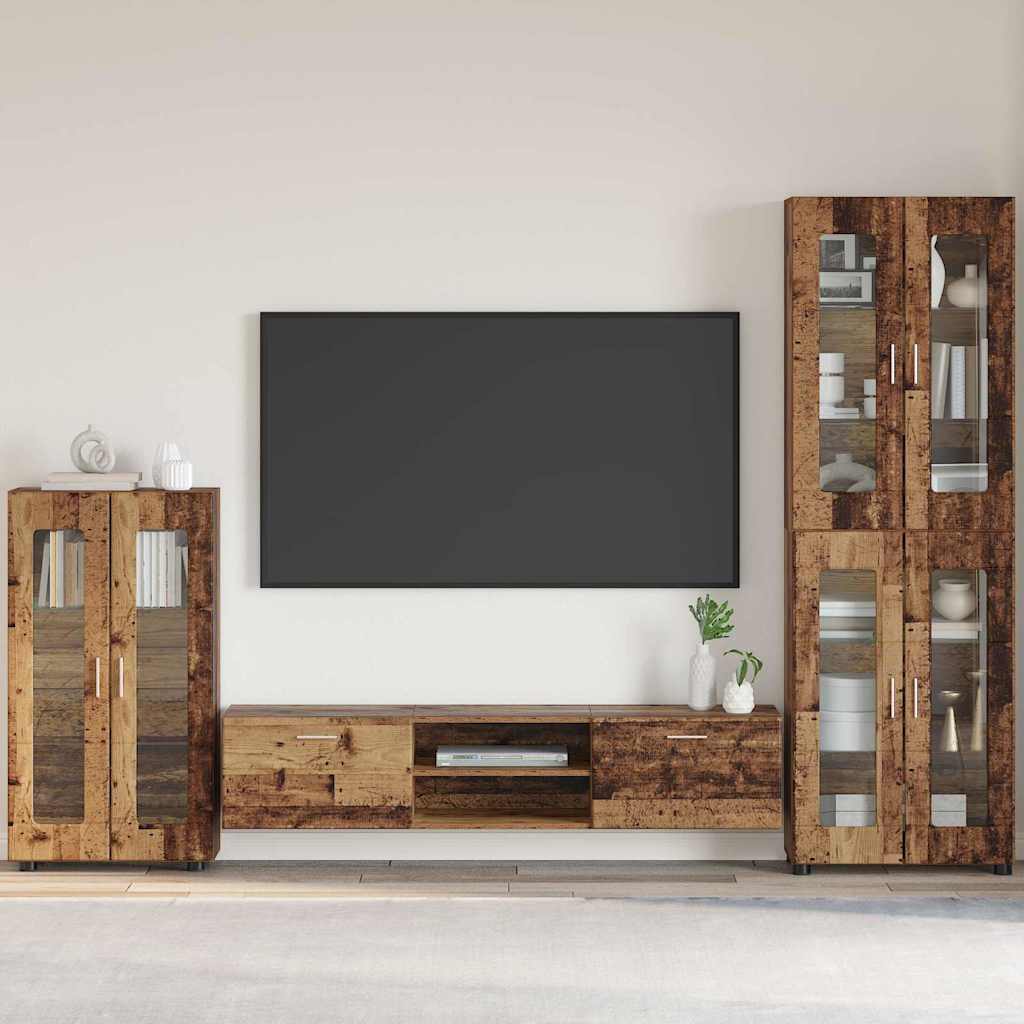 Sideboard FLORIN Old Wood 55.5 x 29 x 100 cm Engineered Wood
