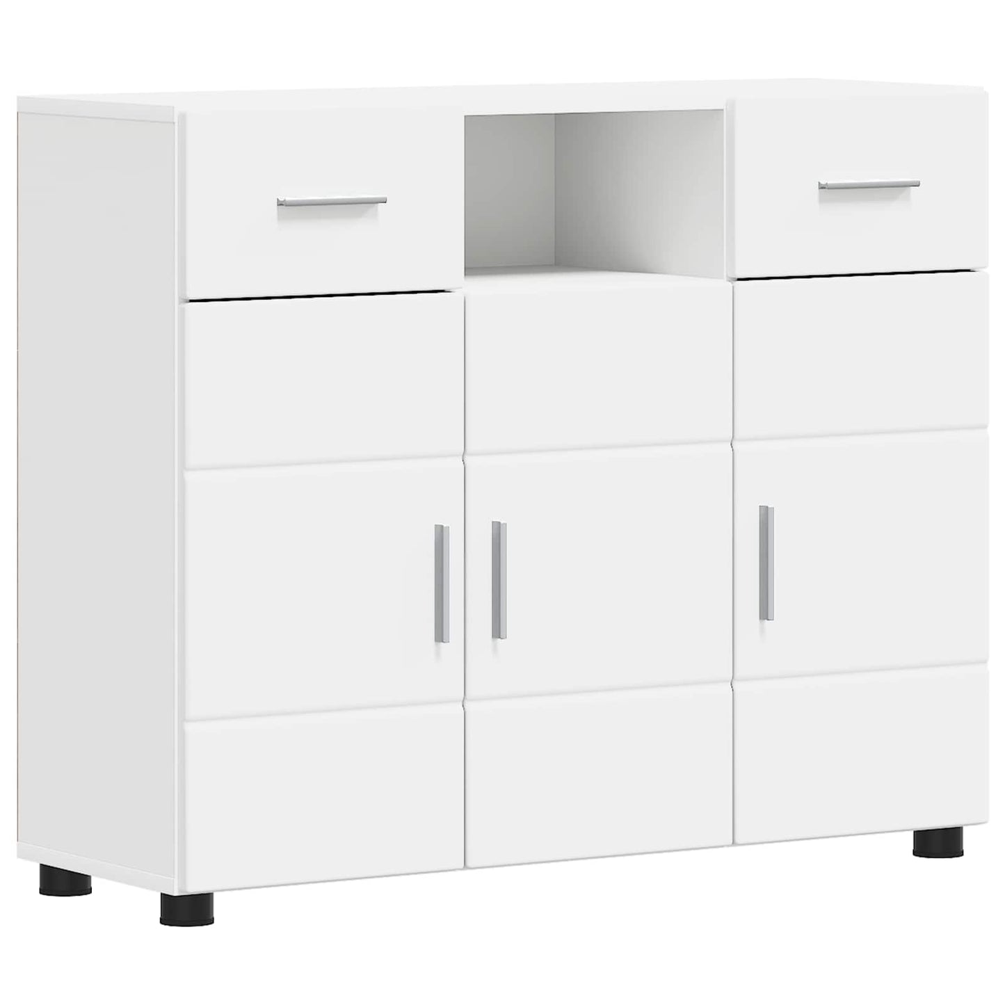 Wooden Cabinet White 88.5 x 30.5 x 73 cm Engineered Wood